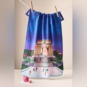Anthropologie Holiday In The City Dish Towel WASHINGTON DC 2025